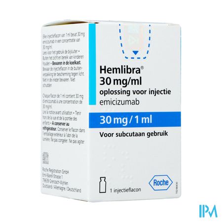 Hemlibra 30mg/1,0ml Opl Inj Fl Inj 1 +cnk 4125928