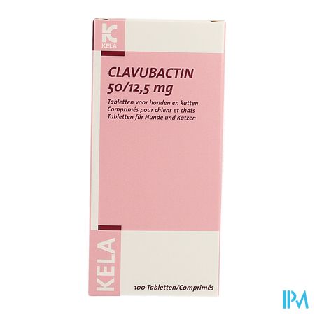 Clavubactin Kela 50/12.5mg Kat En Hond Tabl 100 2