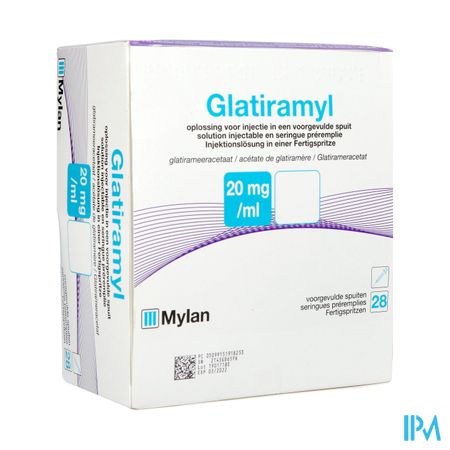 Glatiramyl 20mg/ml Opl Inj Voorgevulde Spuit 28