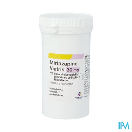 Mirtazapine Viatris 30mg Comp Pell 250 Pot 1