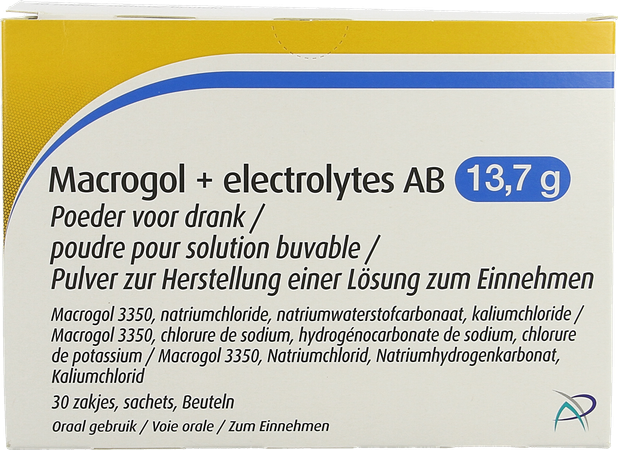 Macrogol+electrolytes Ab 13,7g Pdr Sol Sach 30 1