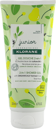 Klorane Petit Junior Douche Gel Peer 200ml Nf 3