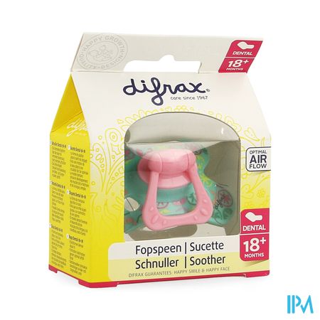 Difrax Fopspeen Sil Dental Xtr Sterk Girl 18m+ 342 1