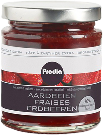 Prodia Broodbel.extra Aardb.malt.215g 5636 Revogan 2