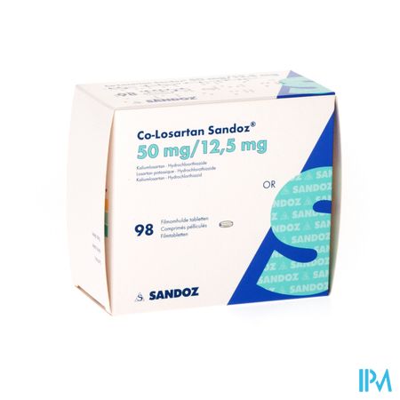 Co Losartan Sandoz 50mg/12.5mg Filmomh Tabl 98