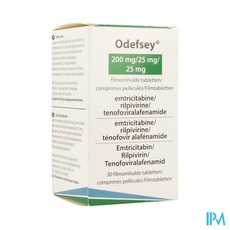 Odefsey 200mg/ 25mg/ 25mg Comp Pell Fl 30 1
