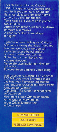 Cabesol 500mcg/g Shampoo Fl 125ml 5