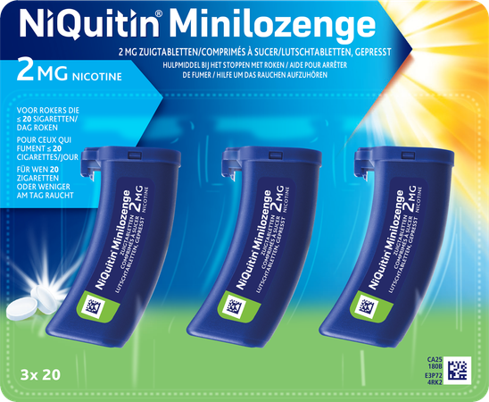 Niquitin 2,0mg Minilozenge Zuigtabletten 60 3