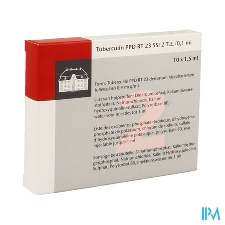 Tuberculin Ppd Rt23 2tu/0,1ml 10 Amp 1,5