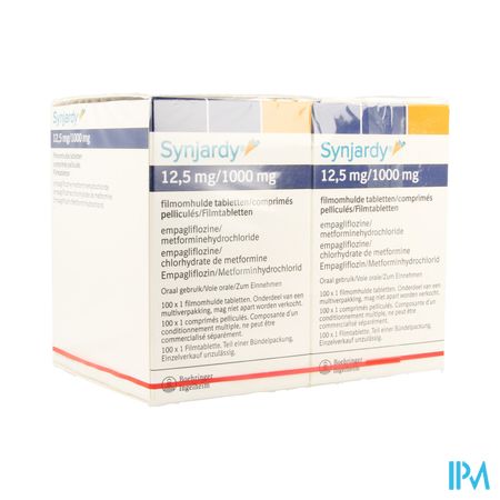 Synjardy 12,5mg/1000mg Filmomh Tabl 200 X 1 Ud