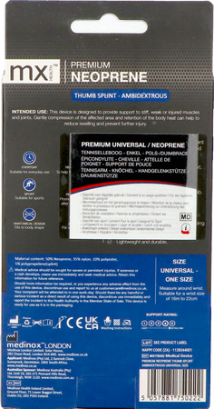 Pharmex Mx Orthese Pouce Neopreen Univer.one Size 3