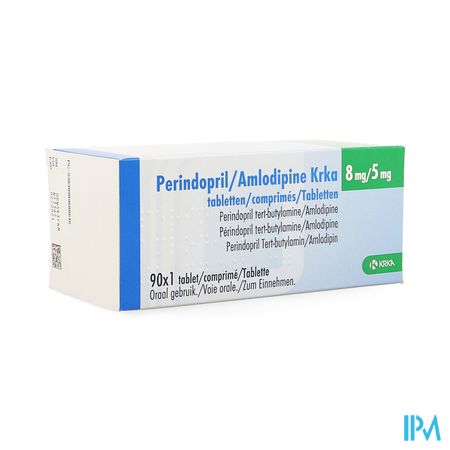 Perindopril Amlodipine Krka 8mg/ 5mg Comp 90