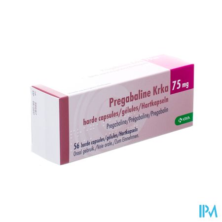 Pregabaline Krka 75mg Caps Dur 56 X 75mg