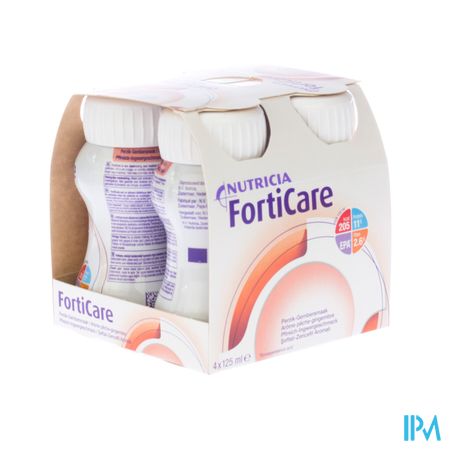 Forticare Drankje Aroma Perzik-Gember Flessen 4x125ml 1