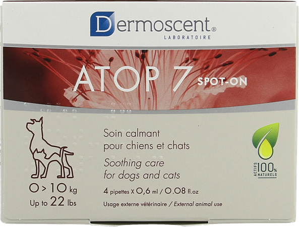 Dermoscent Atop 7 Spot On Hond Kat 1-10kg 4x0,6ml 4