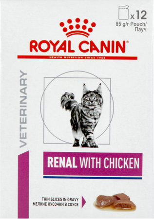 Royal Canin Cat Renal Chick.gravy Pouch Wet 12x85g 1