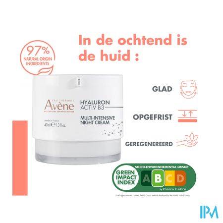 Avene Hyaluron Activ B3 Multi-intens. Nachtcr 40ml 18