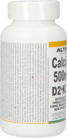 Altisa Calcium 500mg + Vit.d2 + Vit.k2 Pot Tabl 90 5