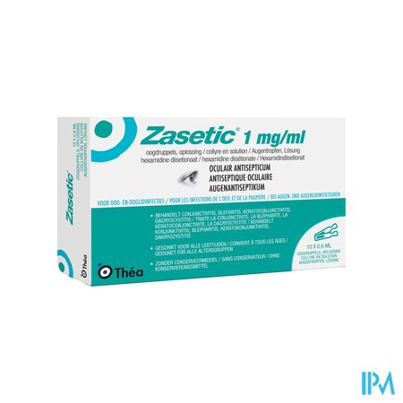 Zasetic 1mg/ml Sol Ud Gutt Oculaires 10x0,6ml