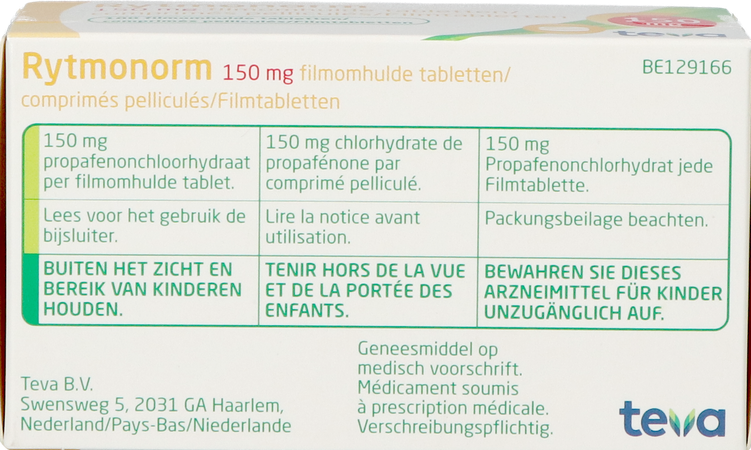 Rytmonorm Comp 100x150mg 5
