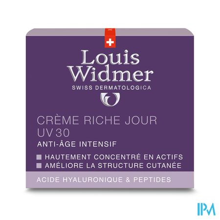 Widmer Aai Creme Jour Riche Uv30 Parf Pot 50ml