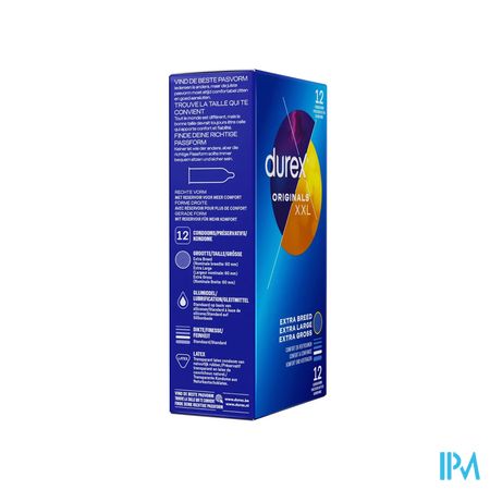 Durex Originals Xl Preservatifs 12