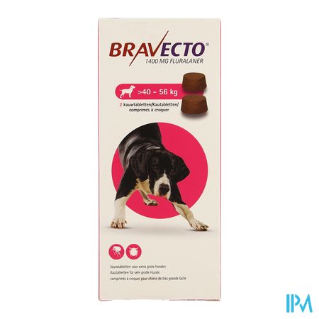 Bravecto Kauwtabletten Hond 2x1400,0mg 2