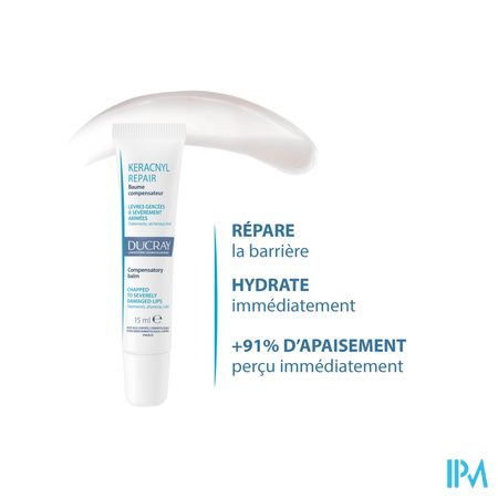Ducray Keracnyl Repair Lipbalsem 15ml 18