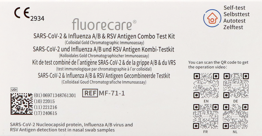 Fluorecare Combi Rsv/flu/covid Zelftest 1 Magis 1