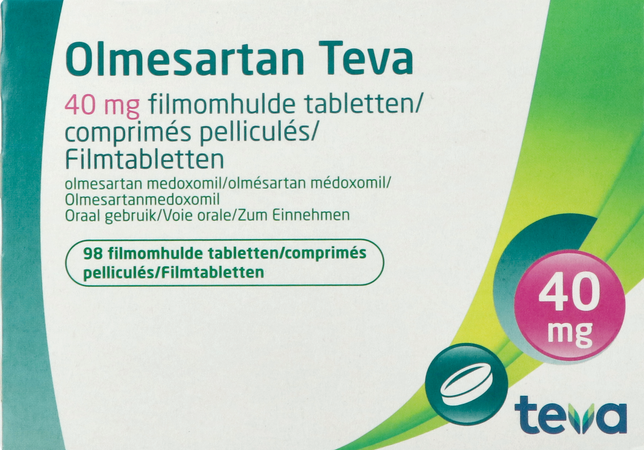 Olmesartan Teva 40mg Filmomh Tabl 98 1