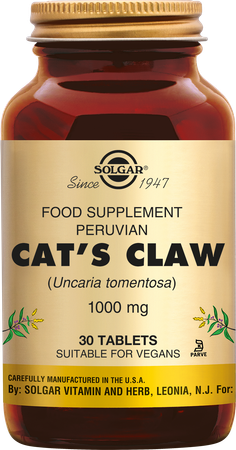 Solgar Cats Claw 1000mg Comp 30 1