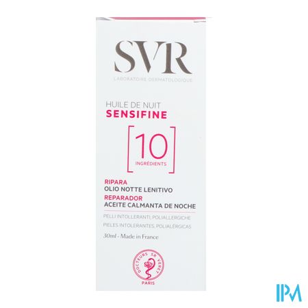 Svr Sensifine Huile Nuit 30ml 11