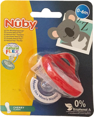 Nuby Fopspeen Natural Flex Kers 0-6m 1