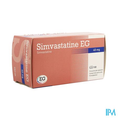 Simvastatine EG 40Mg Film.Tabl 100 Bl.Verv.2371805