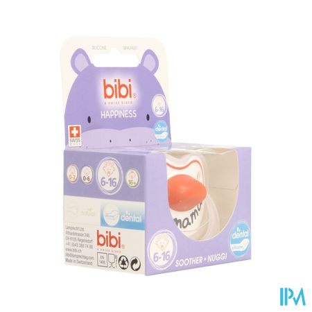 Bibi Fopspeen Hp Dental I Love Mama 6-16m