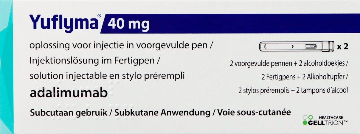 Yuflyma 40mg Opl Inj Voorgev.pen 2 + 2 Alc.doek 1