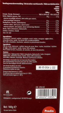 Prodia Tablettes Petit Dej. Choco Noir144g Revogan 3