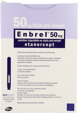 Enbrel 50mg Sol Inj Stylo Prerempli 12 X 1ml 1
