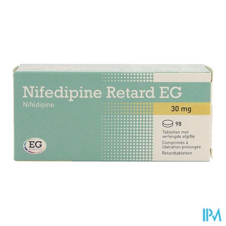 Nifedipine Retard EG 30Mg Tabl Verleng Afgifte 98 1