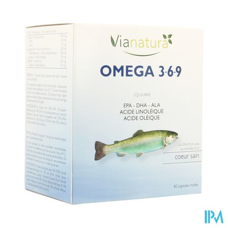 Via Natura Omega 3-6-9 Large Softcaps 80