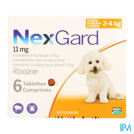 Nexgard 11mg S 2- 4kg Comp Croq 6 1