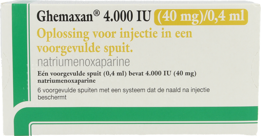 Ghemaxan 4.000ie 40mg/0,4ml Voorg.sp. 6+nldbesc 1