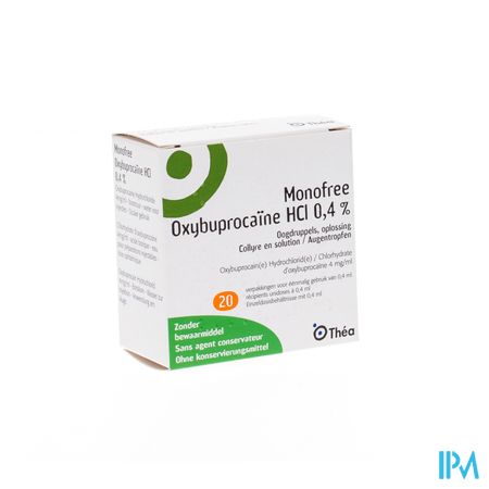 Monofree Oxybuprocaine Ud 20x0,4ml