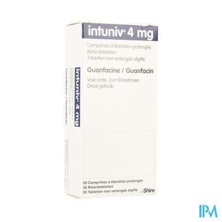 Intuniv 4mg Verlengde Afgifte Comp 28 X 4mg