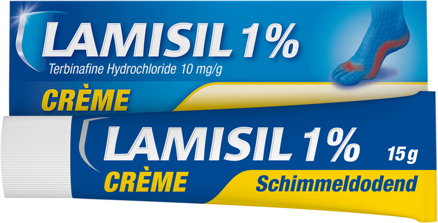Lamisil Creme 1% Gelamineerde Aluminium Tube 15g 3