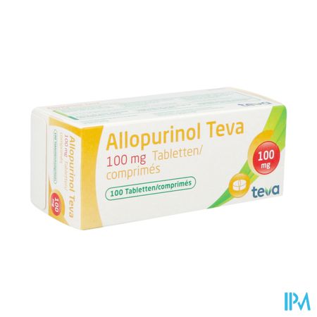 Allopurinol Teva 100mg Tabl 100