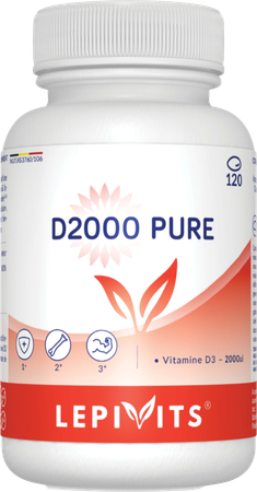 D2000 Pure Caps 120 Lepivits 1