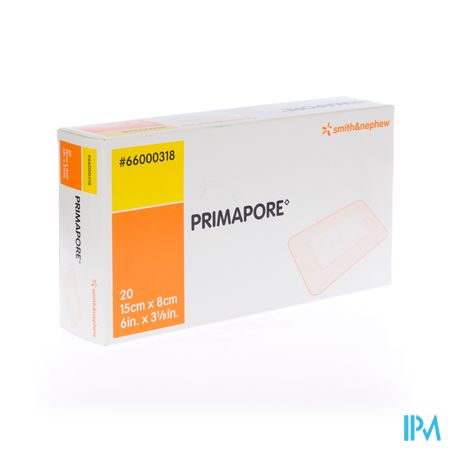 Primapore S&n Verb Post-op 15cmx 8cm 20 66000318