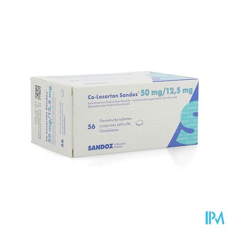 Co Losartan Sandoz 50mg/12.5mg Filmomh Tabl 56