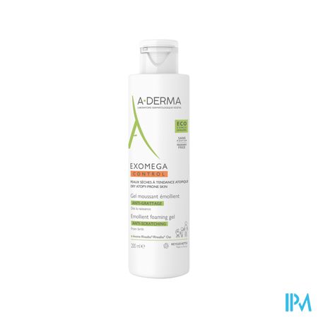 Aderma Exomega Control Emol. Schuimende Gel 200ml 2